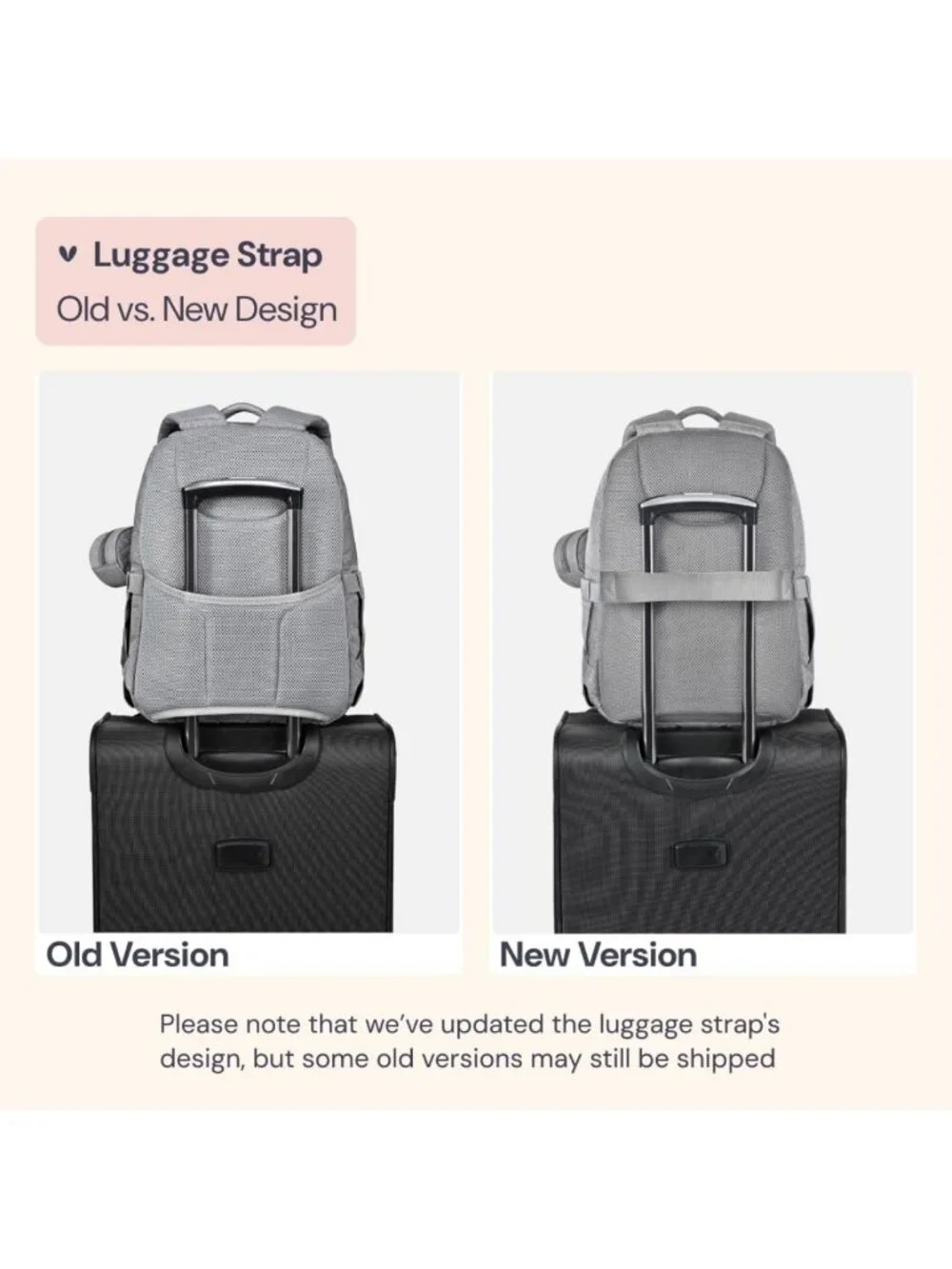 Large Waterproof Diaper Bag Backpack for Travel, Changing Pad, Stroller Clips